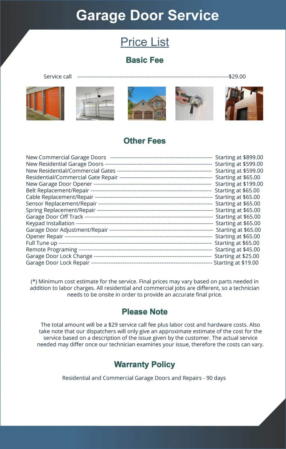 Golden Garage Door Service Carrollton, TX 972-810-6318